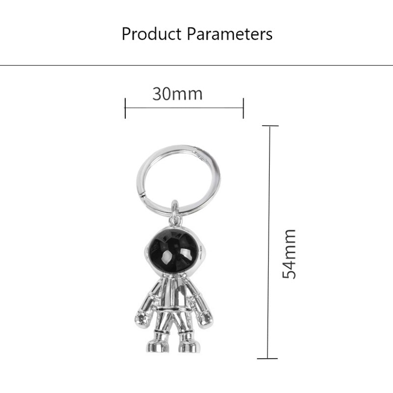 Cute Zinc Alloy Astronaut Keychain