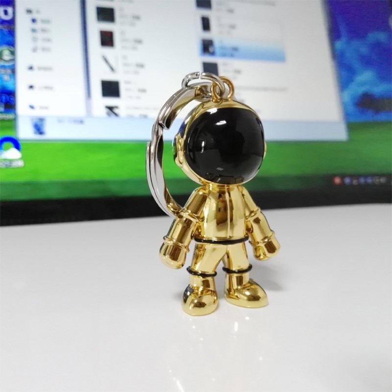 Cute Zinc Alloy Astronaut Keychain