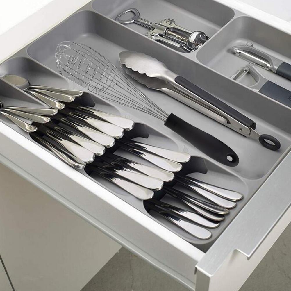 Cutlery Organizer Utensils Drawer Tray