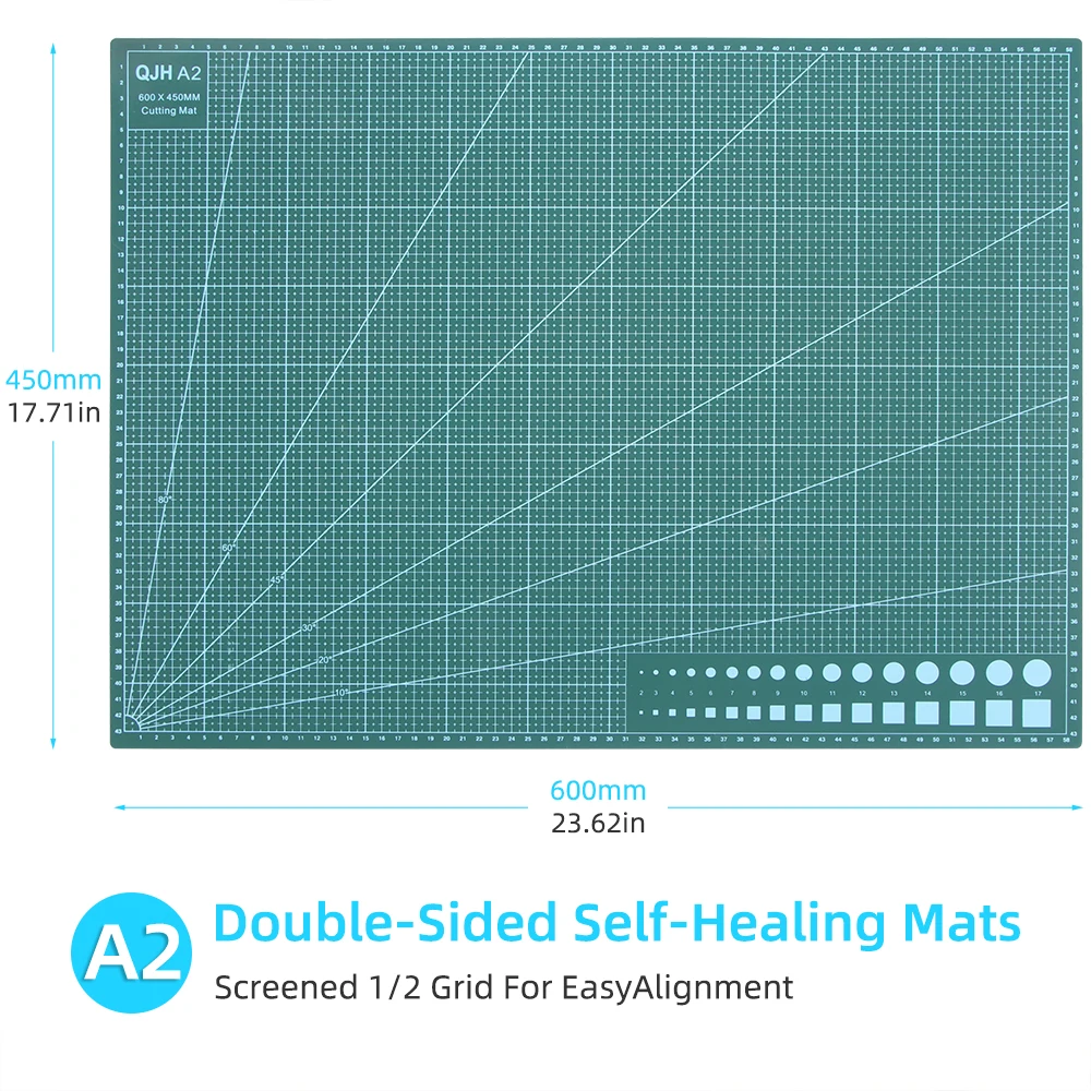 Cutting Mat PVC Table Pad Anti Cutting Double-Sided Carving Student DIY Process Self-Healing Pad