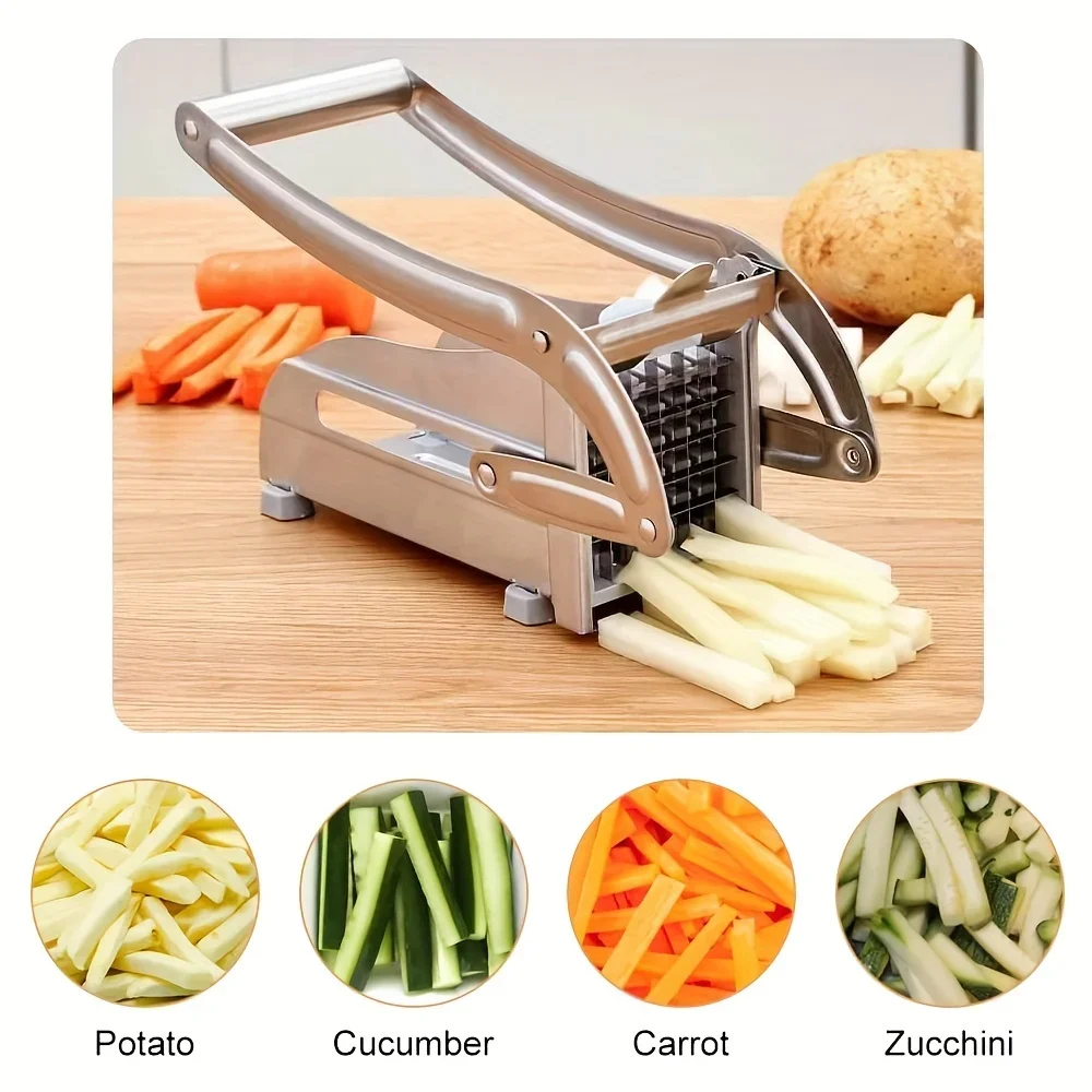 Cutting Potato Machine Multifunction Stainless Steel Cut Manual Vegetable Cutter Tool Potato Cut Cucumber Fruits And