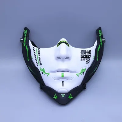 Cyber Punk cos Half Face Mechanical Mask Halloween Cosplay Costumes Red Mechanical Mask Cos Mechanical Soldier Party Cyber Punk cos Half Face Mechanical Mask Halloween Cosplay Costumes Red Mechanical Mask Cos Mechanical Soldier Party