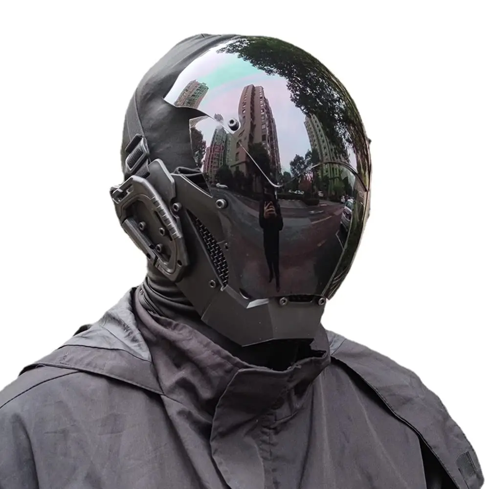 Cyberpunk Mask Playing Cosplay Robocop of the Future Futuristic Cool Standard Model Science Fiction for Halloween Party