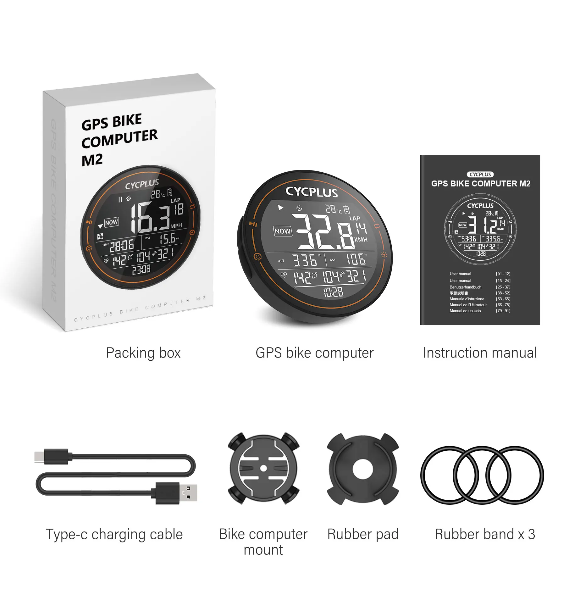 Cycling Bicycle Accessories GPS Bicycle Computer Wireless ANT+ Bluetooth Waterproof Speedometer Bike Cyclocomputer