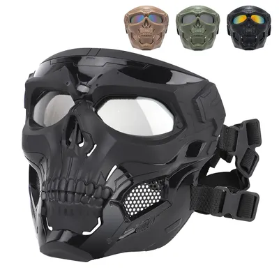Cycling Colored Goggle Motorcycle Skull Skeleton Mask Windproof Full Face Mask Paintball Game Tactical Protection Cycling Colored Goggle Motorcycle Skull Skeleton Mask Windproof Full Face Mask Paintball Game Tactical Protection