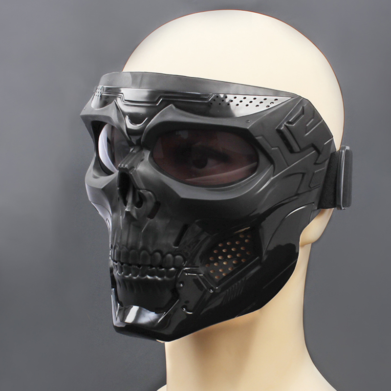 Cycling Colored Goggle Motorcycle Skull Skeleton Mask Windproof Full Face Mask Paintball Game Tactical Protection Cycling Colored Goggle Motorcycle Skull Skeleton Mask Windproof Full Face Mask Paintball Game Tactical Protection