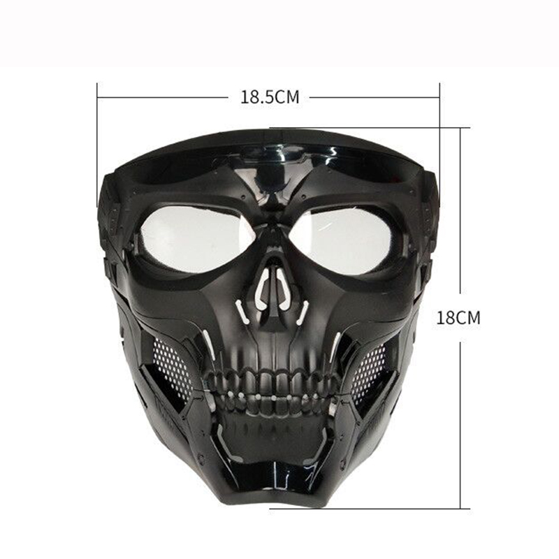 Cycling Colored Goggle Motorcycle Skull Skeleton Mask Windproof Full Face Mask Paintball Game Tactical Protection Cycling Colored Goggle Motorcycle Skull Skeleton Mask Windproof Full Face Mask Paintball Game Tactical Protection