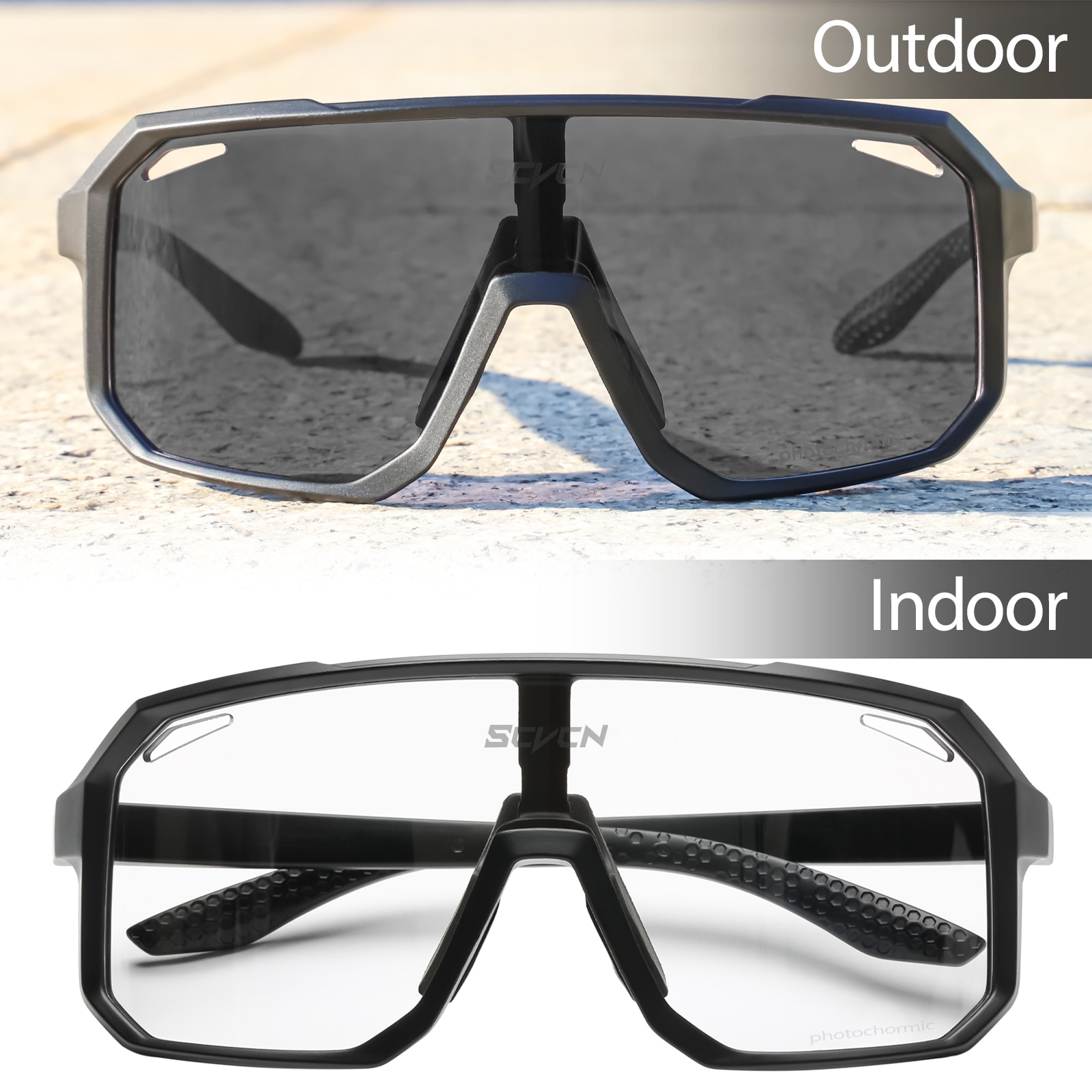 Cycling Glasses Photochromic Sunglasses Men Women Mountain Bike Road Eyewear New Bicycle Riding Outdoor Sports Hiking