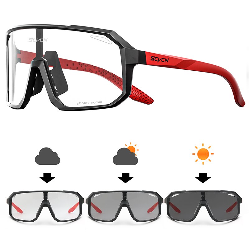 Cycling Glasses Photochromic Sunglasses Men Women Mountain Bike Road Eyewear New Bicycle Riding Outdoor Sports Hiking