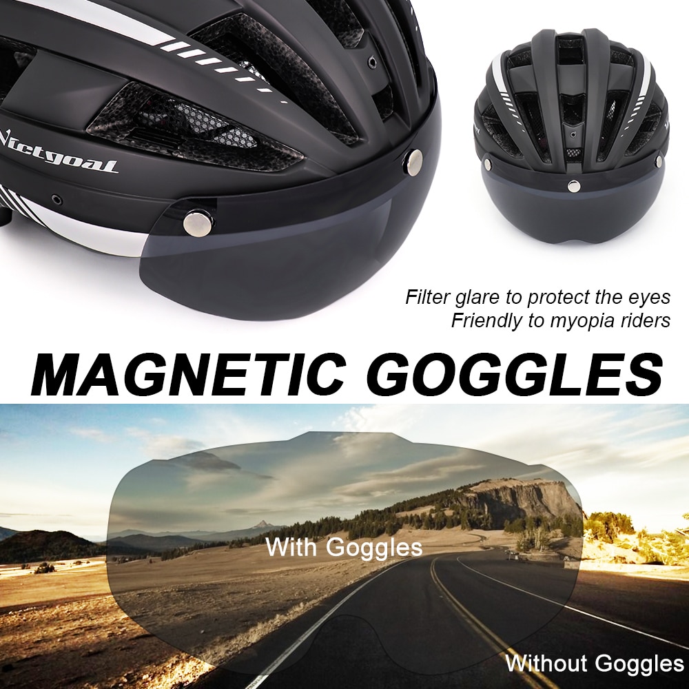 Cycling Helmet with Visor and Light Cycling Helmet with Visor and Light