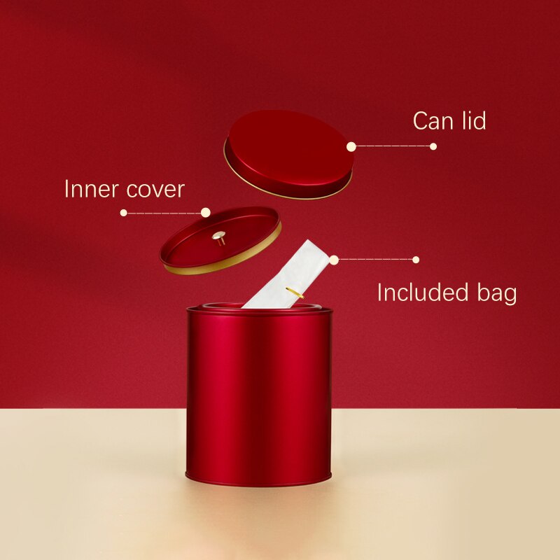 Cylindrical 500g Tea Tin Canister Cylindrical 500g Tea Tin Canister