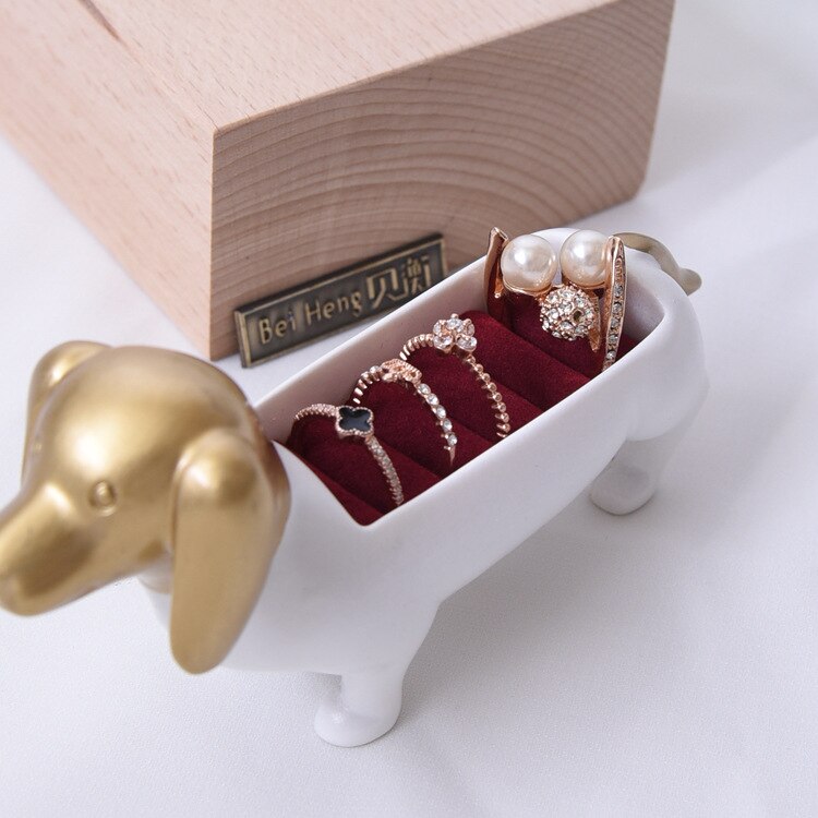 Dachshund Dog Ring Holder Dachshund Dog Ring Holder