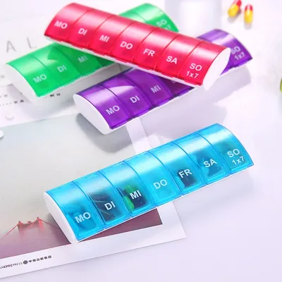 Daily Pill Organizer Container Daily Pill Organizer Container