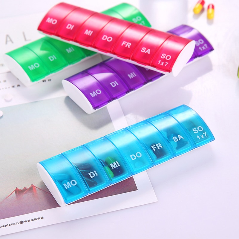 Daily Pill Organizer Container