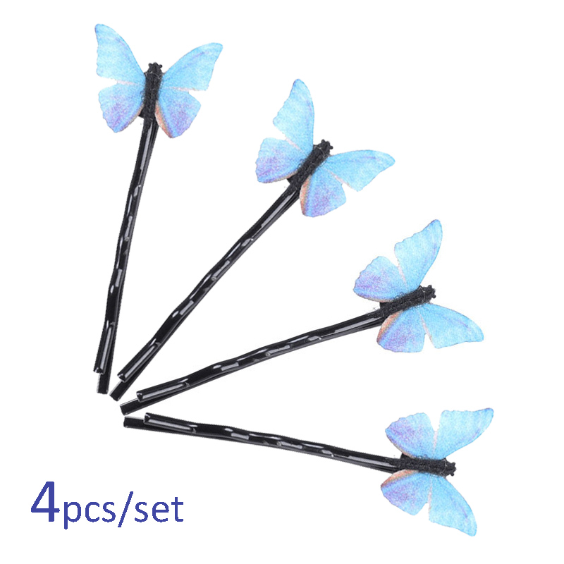Dainty Blue Butterfly Pins for Hair (4pcs) Dainty Blue Butterfly Pins for Hair (4pcs)