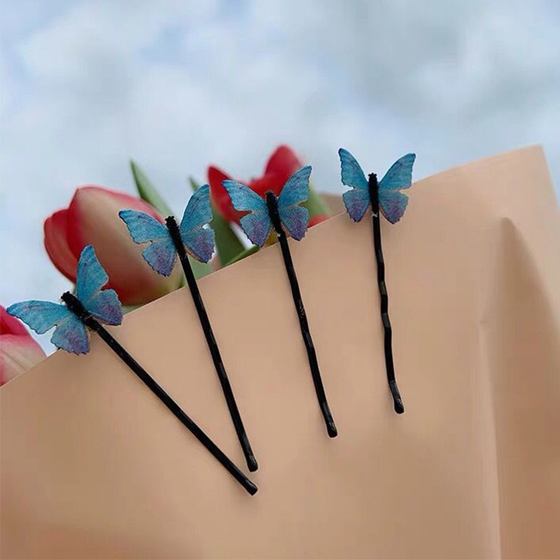 Dainty Blue Butterfly Pins for Hair (4pcs) Dainty Blue Butterfly Pins for Hair (4pcs)