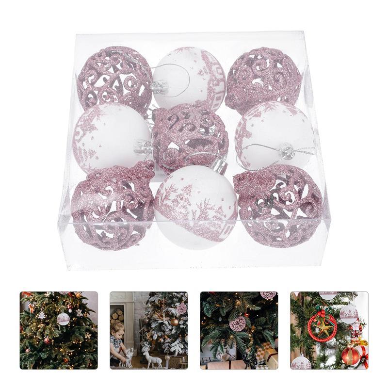 Dainty Glitter Christmas Balls (9 pcs) Dainty Glitter Christmas Balls (9 pcs)