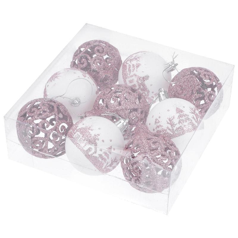 Dainty Glitter Christmas Balls (9 pcs) Dainty Glitter Christmas Balls (9 pcs)