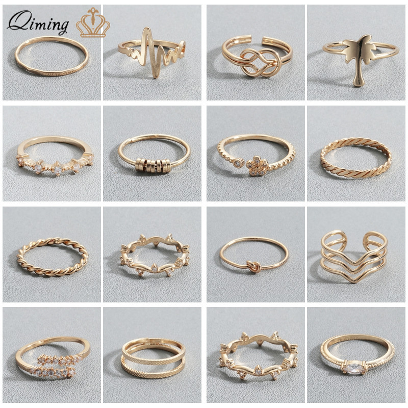 Dainty Rings Minimalist Women Jewelry