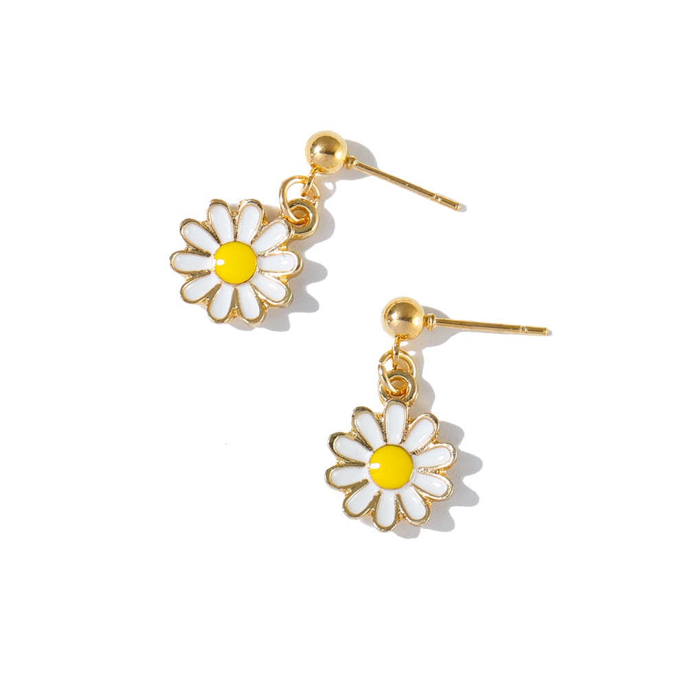Daisy Flower Earrings Girls Cute Jewelry Daisy Flower Earrings Girls Cute Jewelry