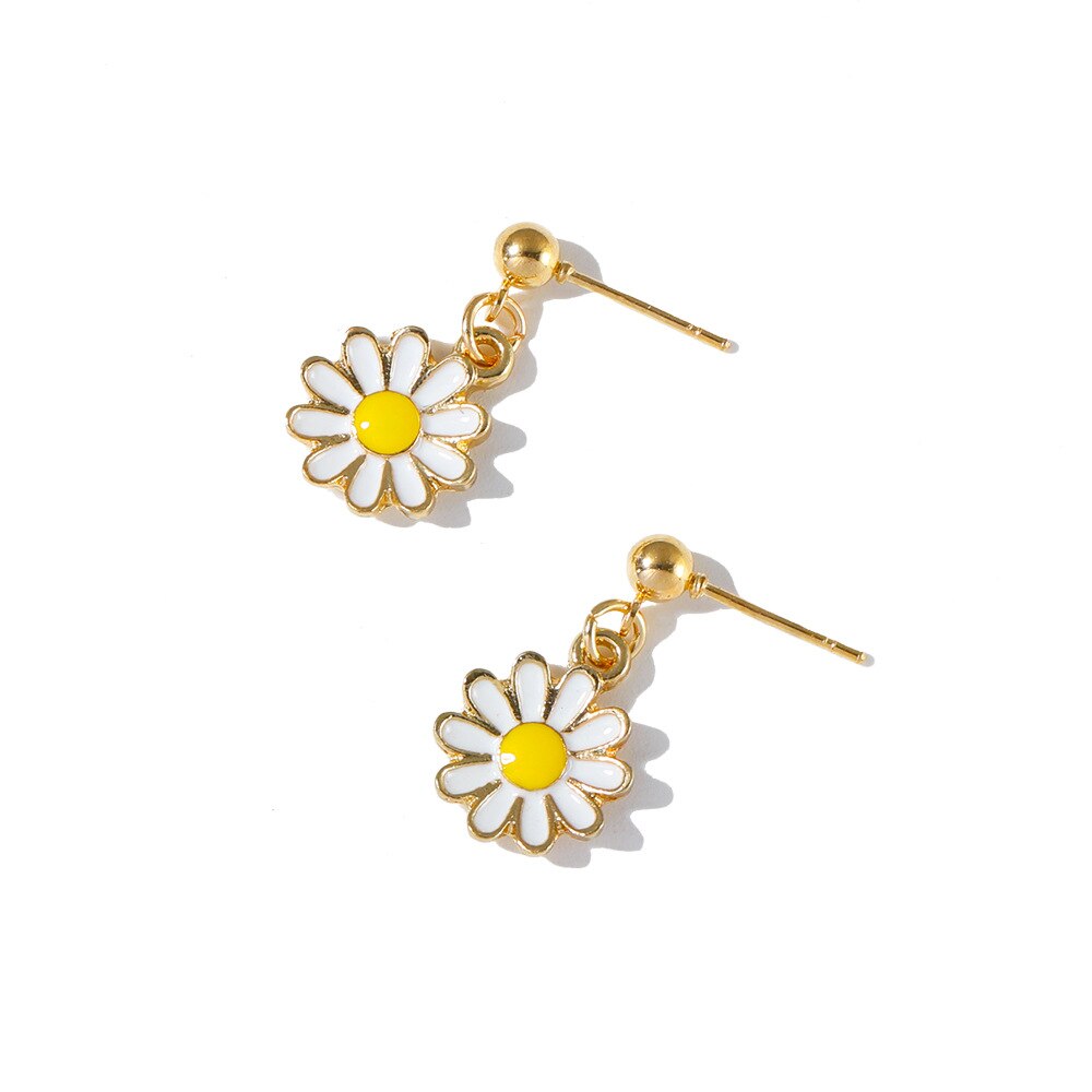 Daisy Flower Earrings Girls Cute Jewelry Daisy Flower Earrings Girls Cute Jewelry