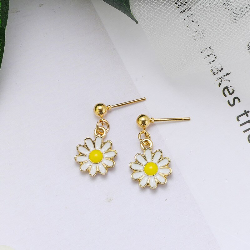 Daisy Flower Earrings Girls Cute Jewelry Daisy Flower Earrings Girls Cute Jewelry