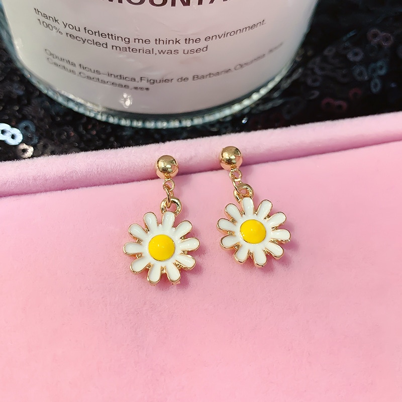 Daisy Flower Earrings Girls Cute Jewelry Daisy Flower Earrings Girls Cute Jewelry