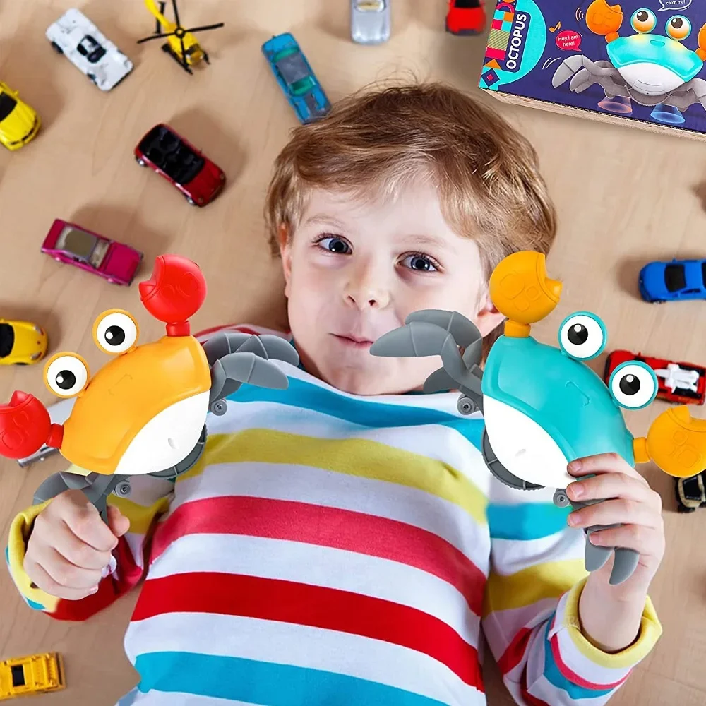 Dancing Crab Run Away Toy for Babies Crawling Interactive Escape Crabs kids electronic toys Birthday Christmas Gift No Dancing Crab Run Away Toy for Babies Crawling Interactive Escape Crabs kids electronic toys Birthday Christmas Gift No