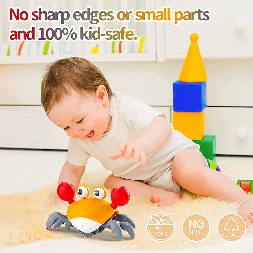Dancing Crab Run Away Toy for Babies Crawling Interactive Escape Crabs kids electronic toys Birthday Christmas Gift No Dancing Crab Run Away Toy for Babies Crawling Interactive Escape Crabs kids electronic toys Birthday Christmas Gift No