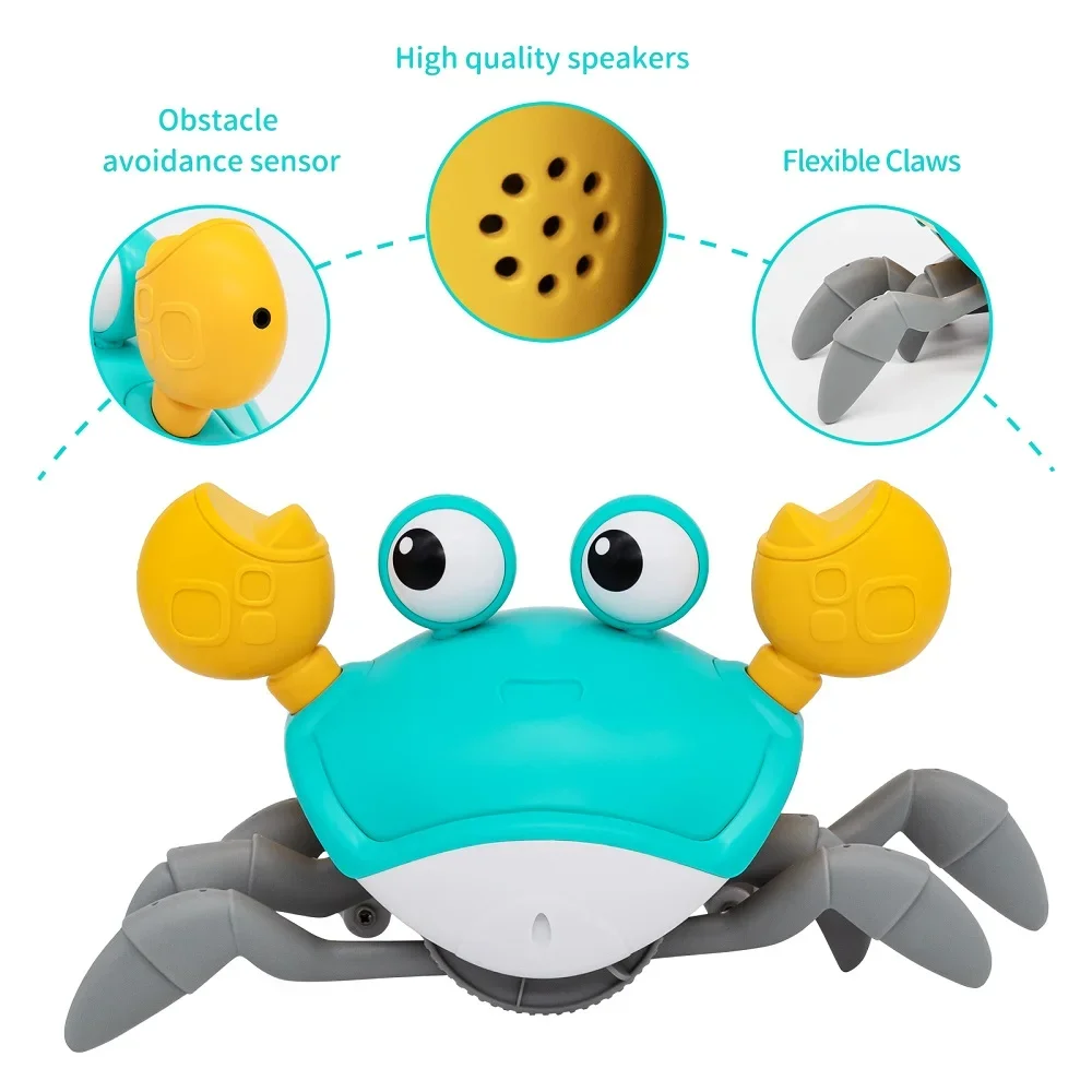 Dancing Crab Run Away Toy for Babies Crawling Interactive Escape Crabs kids electronic toys Birthday Christmas Gift No Dancing Crab Run Away Toy for Babies Crawling Interactive Escape Crabs kids electronic toys Birthday Christmas Gift No