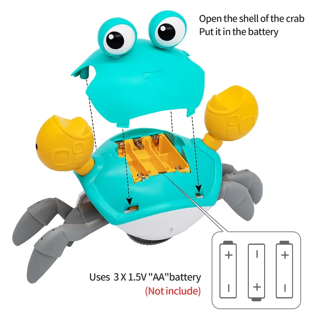 Dancing Crab Run Away Toy for Babies Crawling Interactive Escape Crabs kids electronic toys Birthday Christmas Gift No Dancing Crab Run Away Toy for Babies Crawling Interactive Escape Crabs kids electronic toys Birthday Christmas Gift No