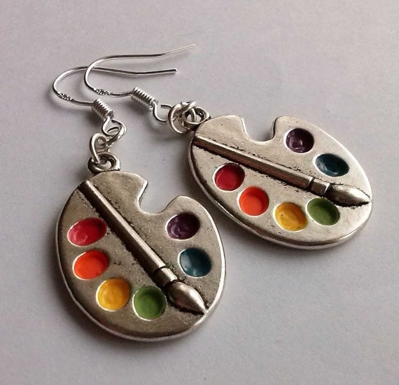 Dangle Paint Palette Earrings (2 pcs) Dangle Paint Palette Earrings (2 pcs)