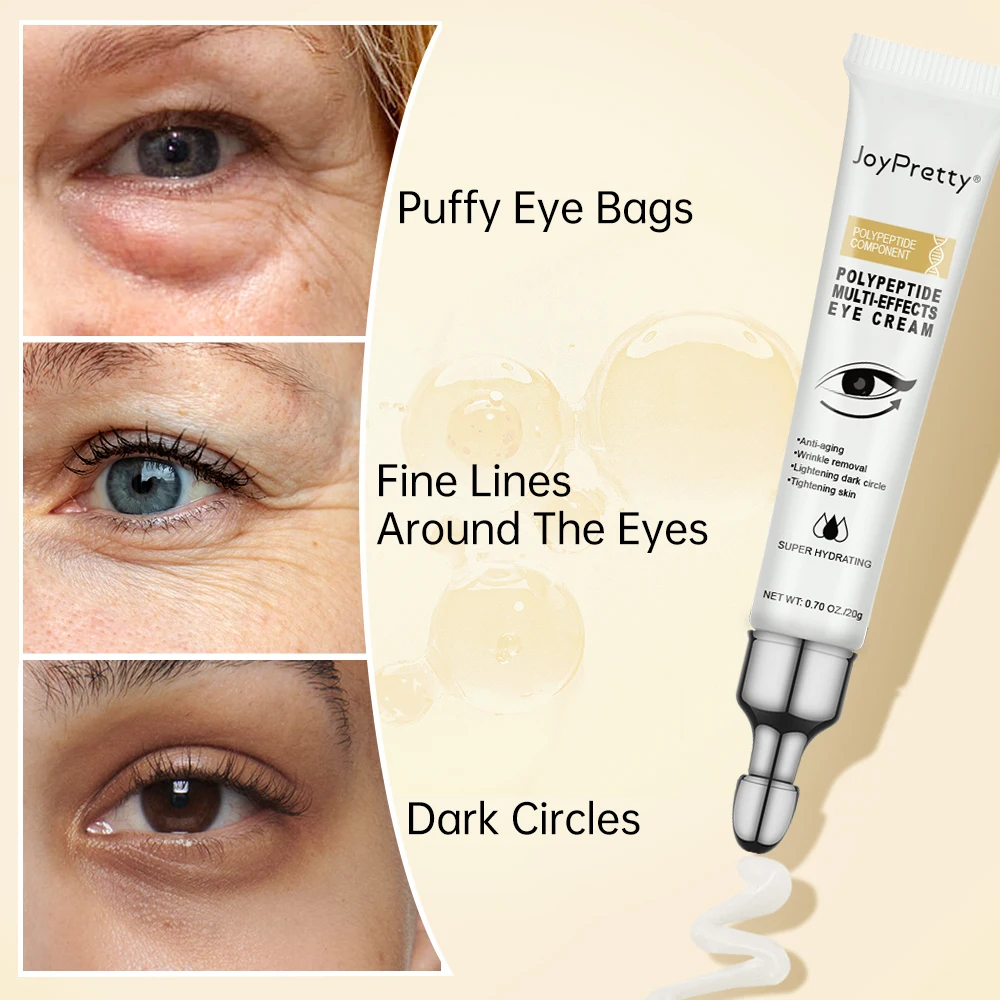 Dark Circle Remover Eye Cream Peptide Anti Wrinkle Removal Eye Bags Puffiness Fade Fine Lines Whitening Lightening Eye