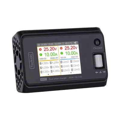 DC Dual Channel MINI Smart Charger Discharger For 1-6S Lipo Battery FPV Model Spare Part Replace