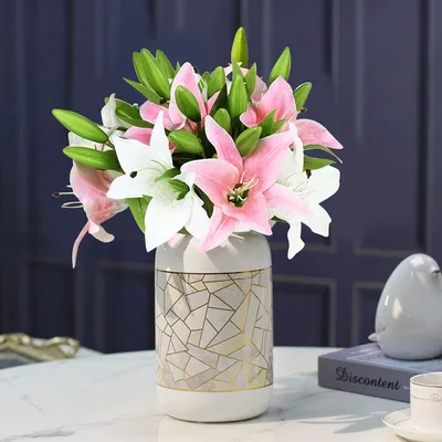 Decorative Artificial Lily Flowers (5 pcs)