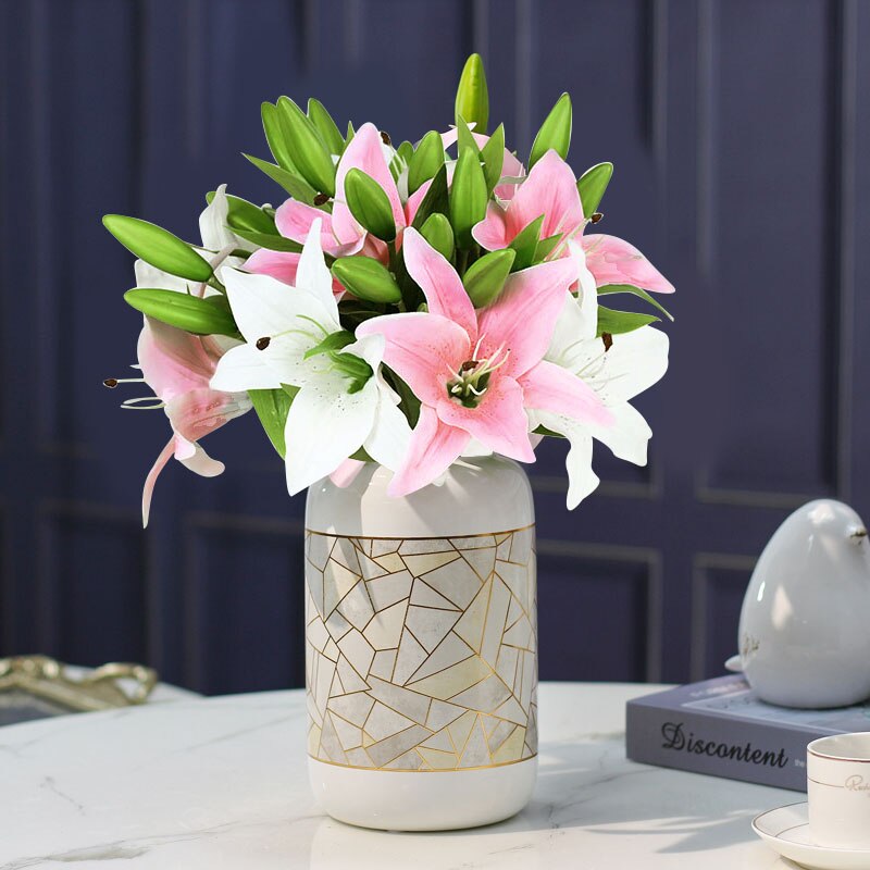 Decorative Artificial Lily Flowers (5 pcs)