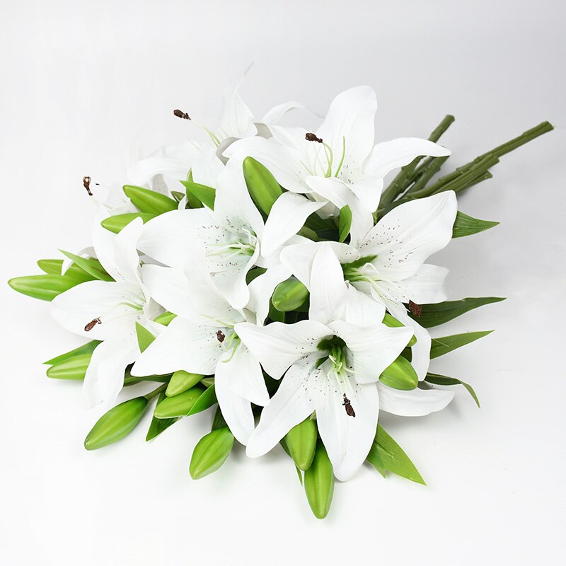 Decorative Artificial Lily Flowers (5 pcs)