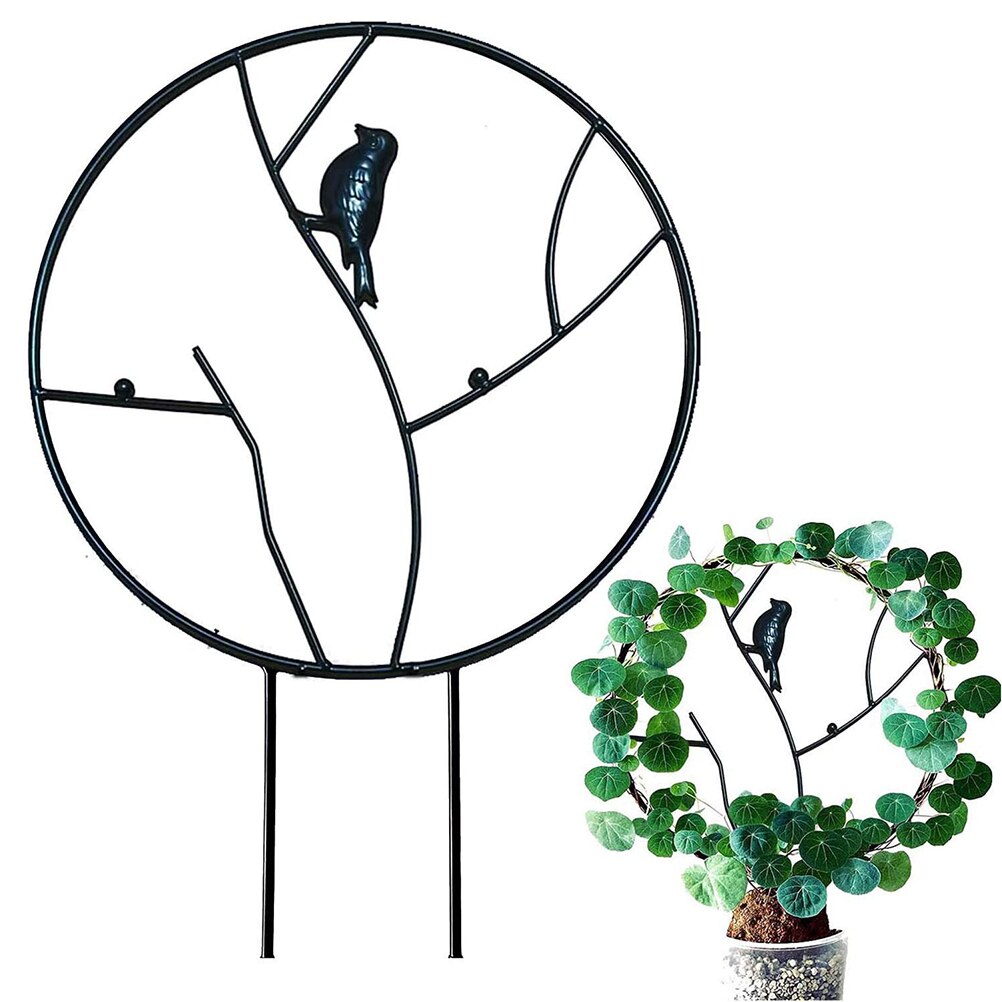 Decorative Bird Mini Trellis for Potted Plants