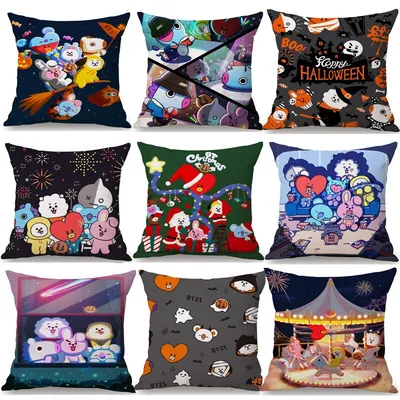 Decorative Cartoon Pillow Cover