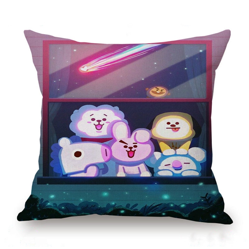 Decorative Cartoon Pillow Cover