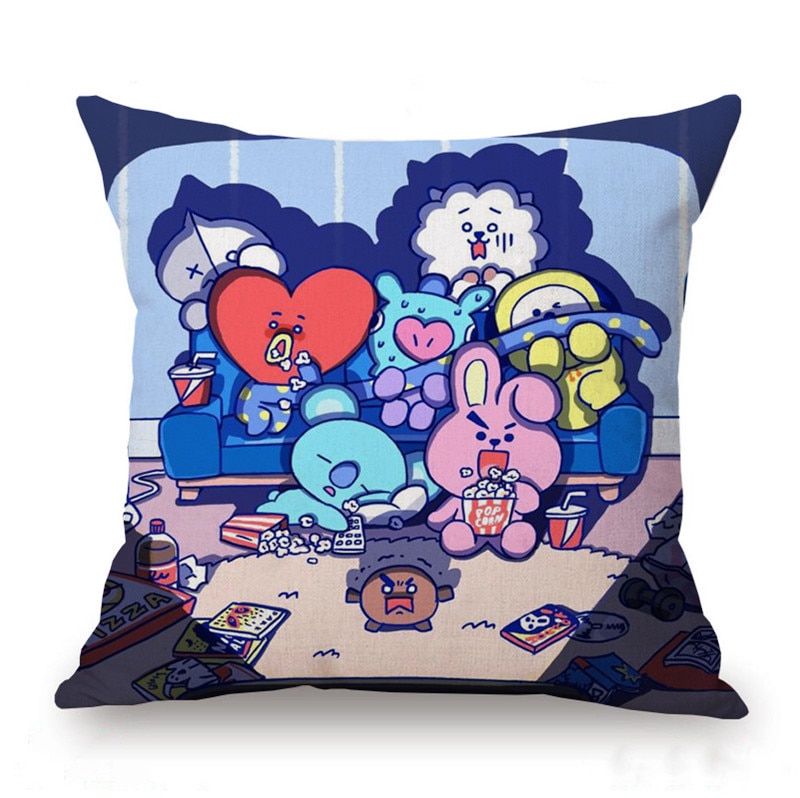 Decorative Cartoon Pillow Cover