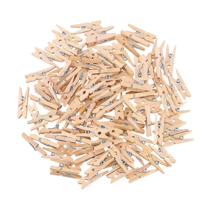 Decorative DIY Mini Wooden Clips (100 pcs) Decorative DIY Mini Wooden Clips (100 pcs)