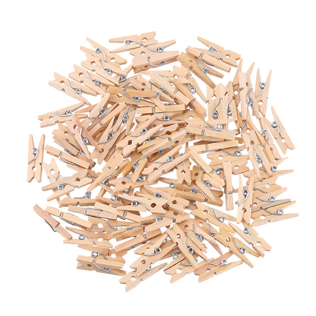 Decorative DIY Mini Wooden Clips (100 pcs) Decorative DIY Mini Wooden Clips (100 pcs)