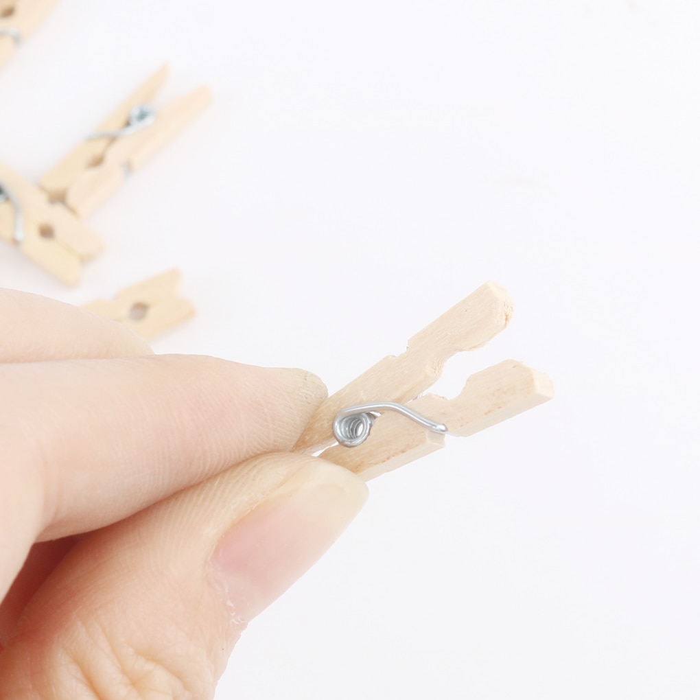 Decorative DIY Mini Wooden Clips (100 pcs) Decorative DIY Mini Wooden Clips (100 pcs)