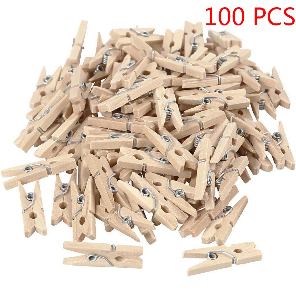 Decorative DIY Mini Wooden Clips (100 pcs) Decorative DIY Mini Wooden Clips (100 pcs)