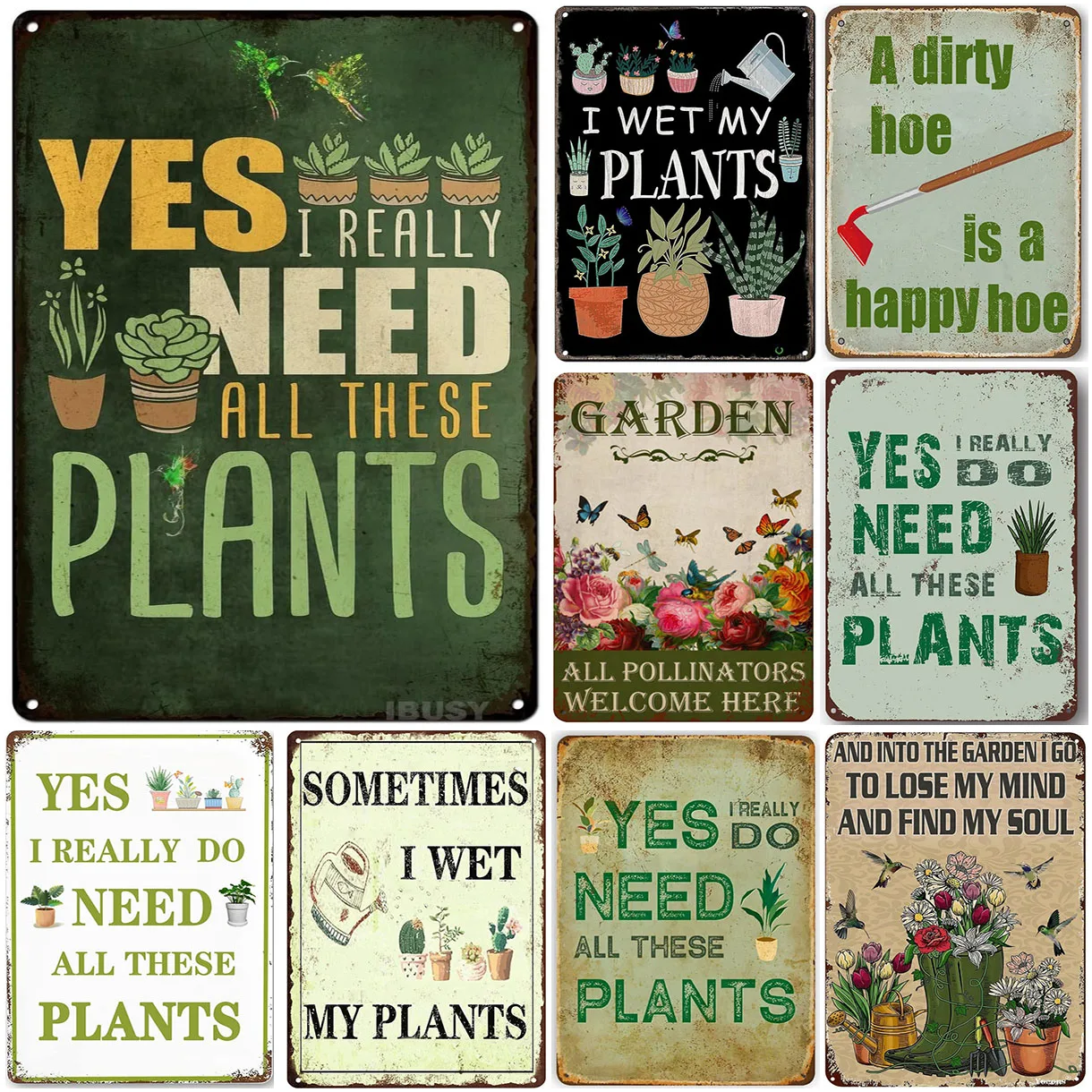 Decorative Garden Vintage Sign