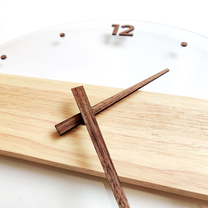 Decorative Glass Transparent Wall Clock