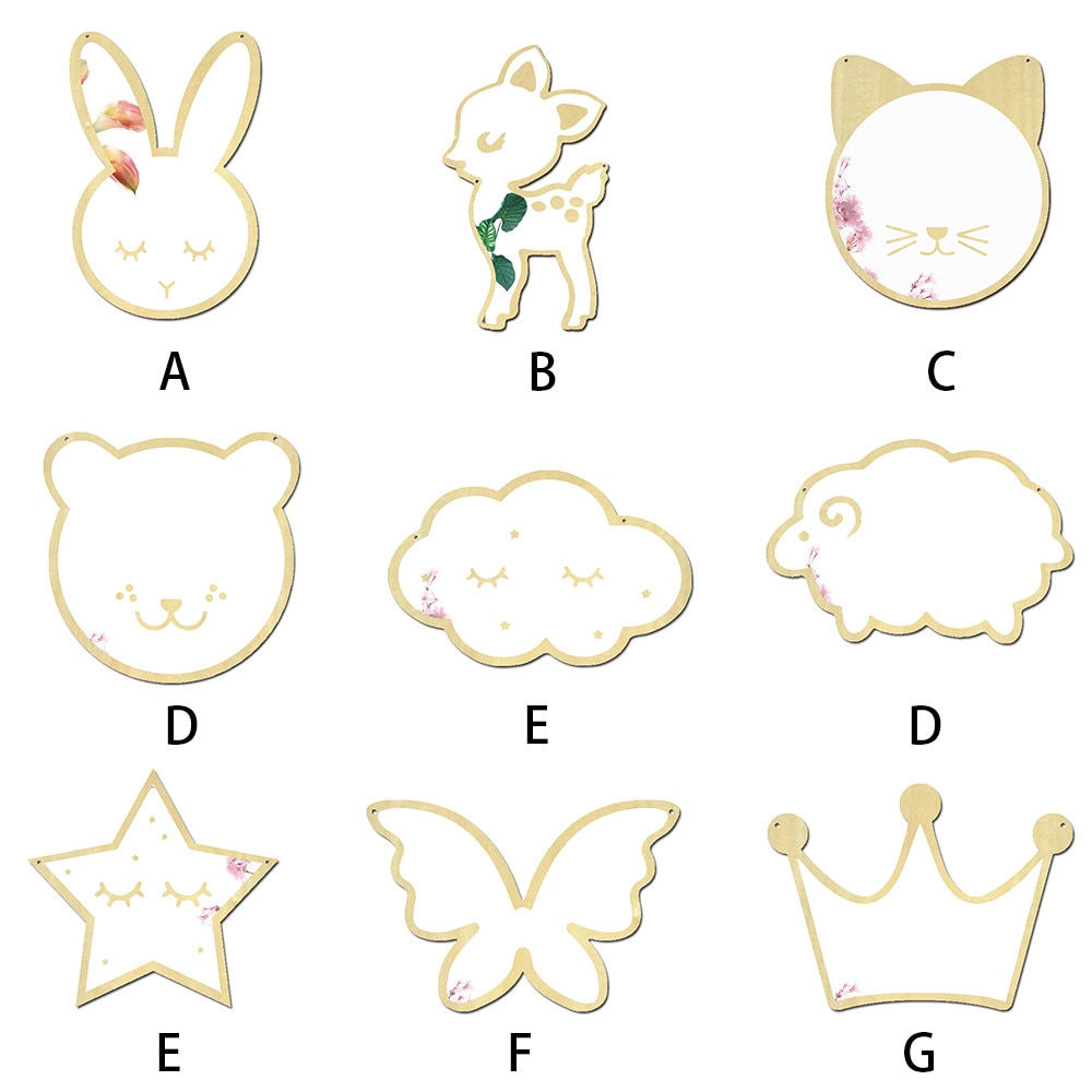 Decorative Mirrors Cartoon Wall Decors