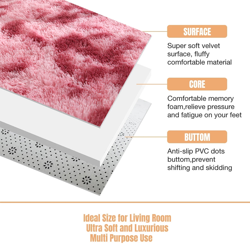 Decorative Nonslip Fluffy Carpet