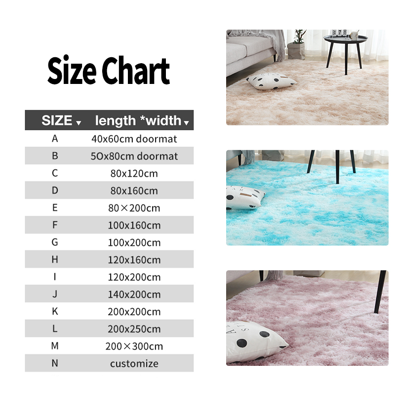 Decorative Nonslip Fluffy Carpet